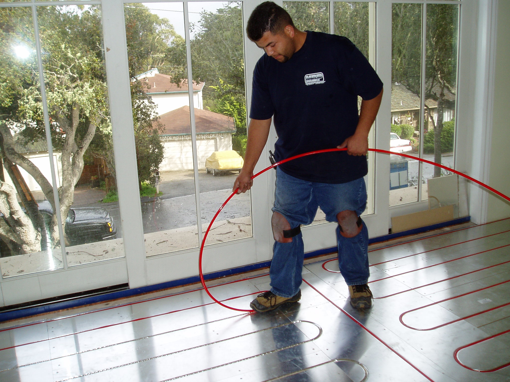 Thermalboard "walk in" tubing makes installation fast and easy.